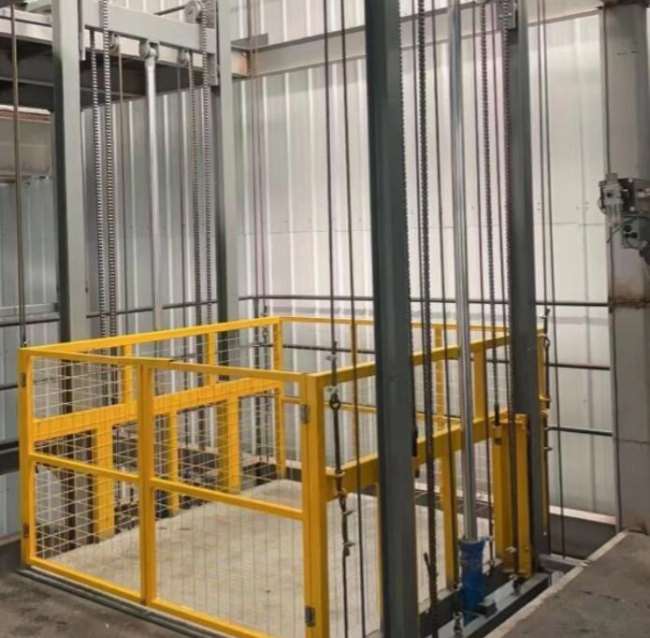 得荣导轨式升降机一般加工周期