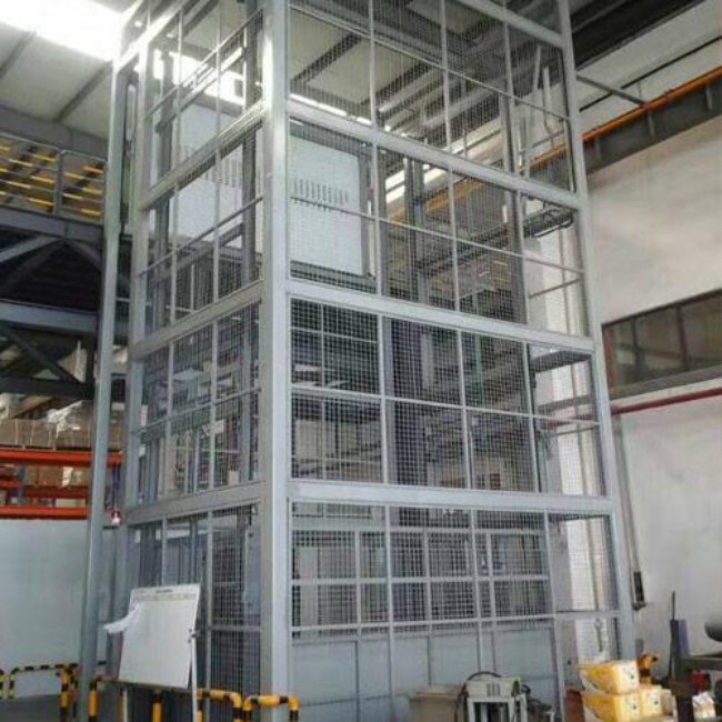 得荣导轨式升降平台货梯