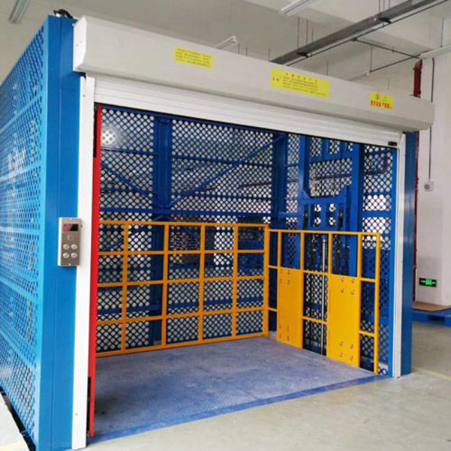 得荣导轨式升降货梯