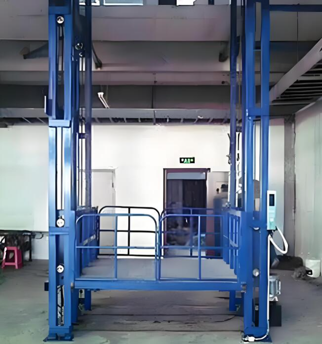 得荣导轨式升降货梯